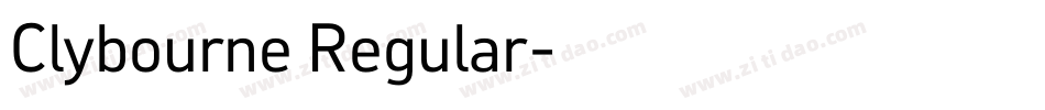 Clybourne Regular字体转换